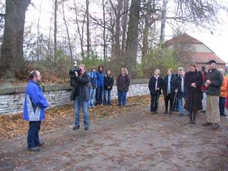 Begr��ung der Wanderer im beisein des Zweiten deutschen Fernsehen